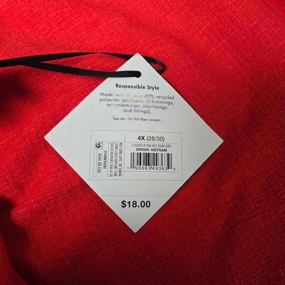 Women's Corset Slim Fit Tank Top | Ava & Viv | 4X - Picture 7 of 9
